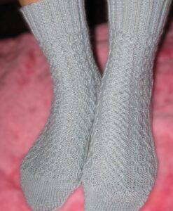 Perfect fit custom design hand-knit socks.