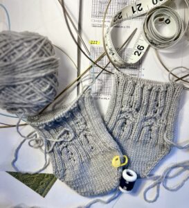 Custom knitted socks design